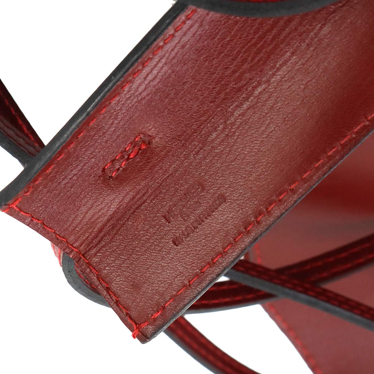 Onimaitou Shoulder Bag Box Calf Rouge H Purse Pochette