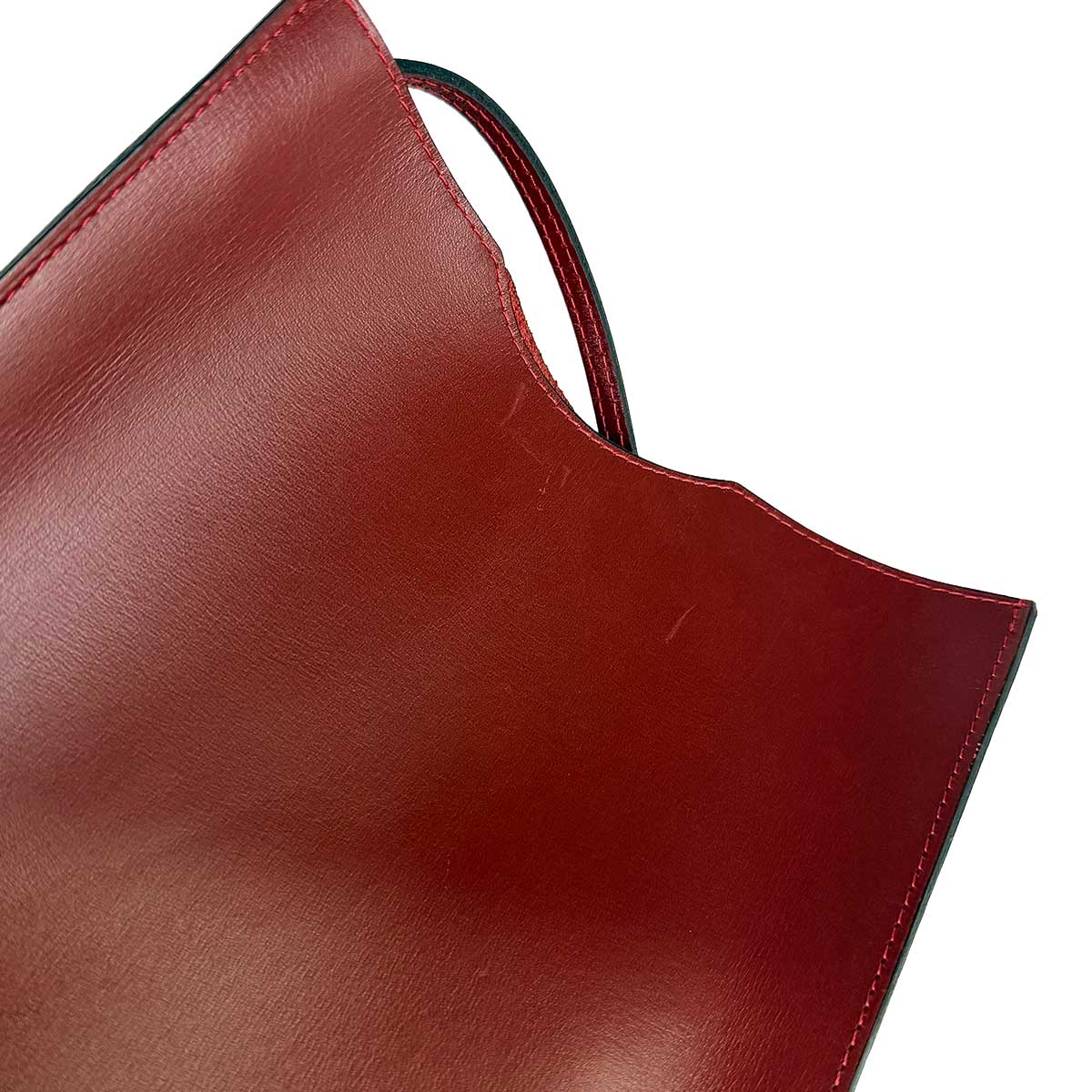 Onimaitou Shoulder Bag Box Calf Rouge H Purse Pochette