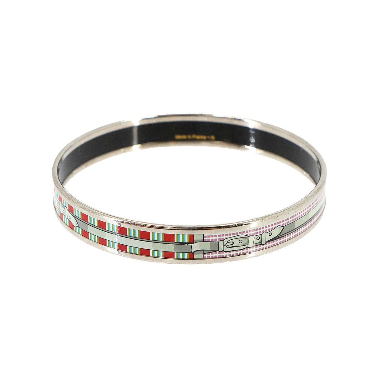 Email PM Bangle Bracelet Green Red Silver Accessory