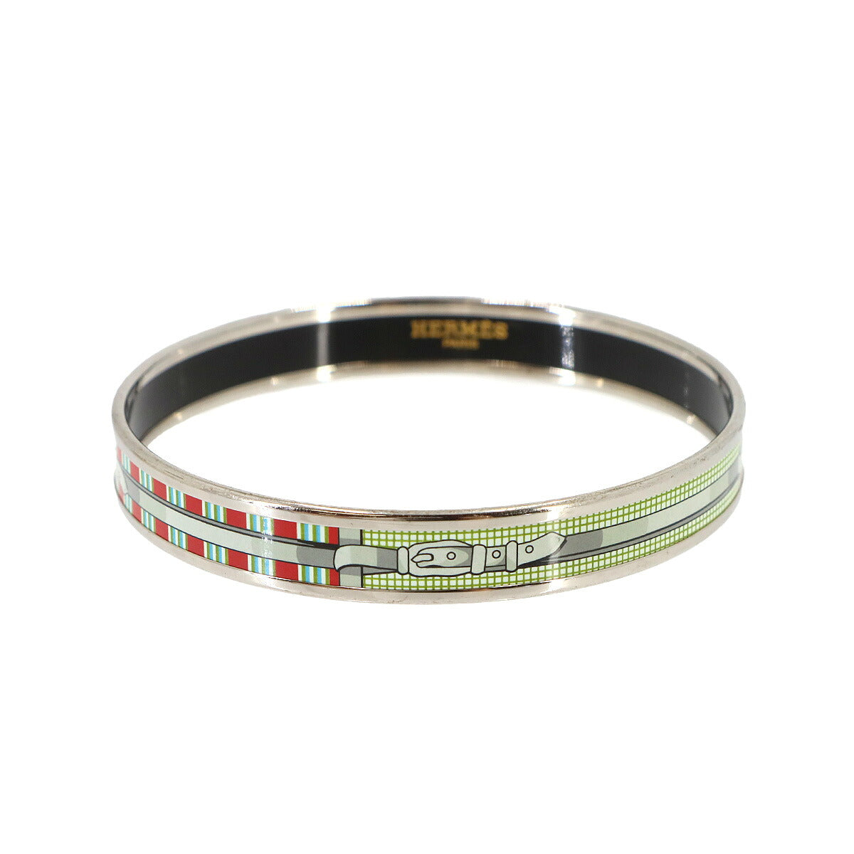 Email PM Bangle Bracelet Green Red Silver Accessory