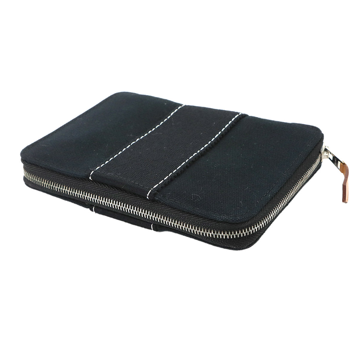 Deauville Purse PM Compact Wallet Canvas Black