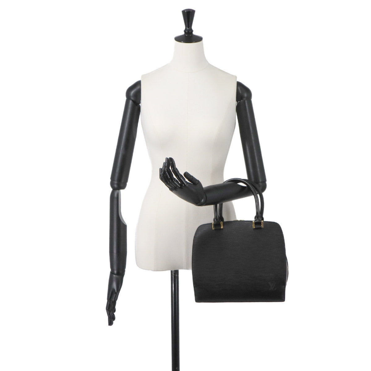 Epi Pont Neuf Hand Bag Leather Noir M52052 Purse