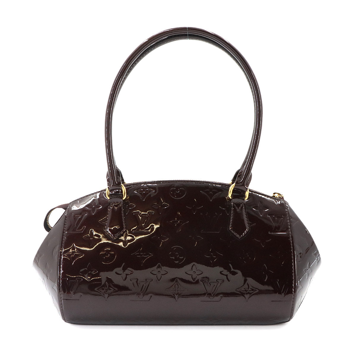 Monogram Vernis Sherwood PM Shoulder Bag Amarante M91493