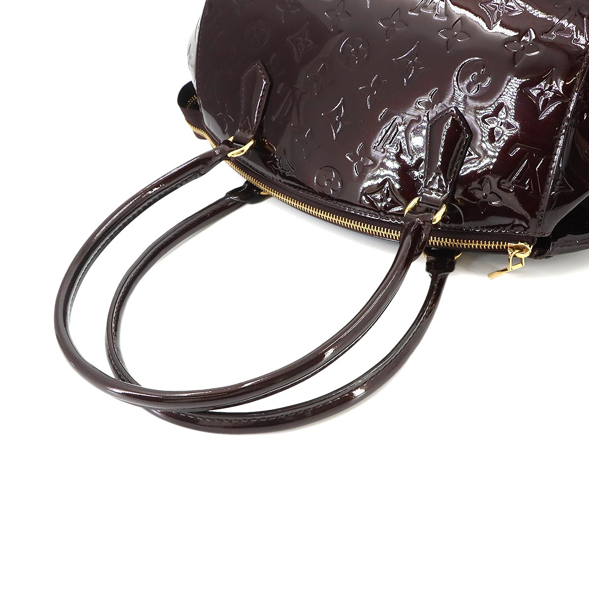 Monogram Vernis Sherwood PM Shoulder Bag Amarante M91493