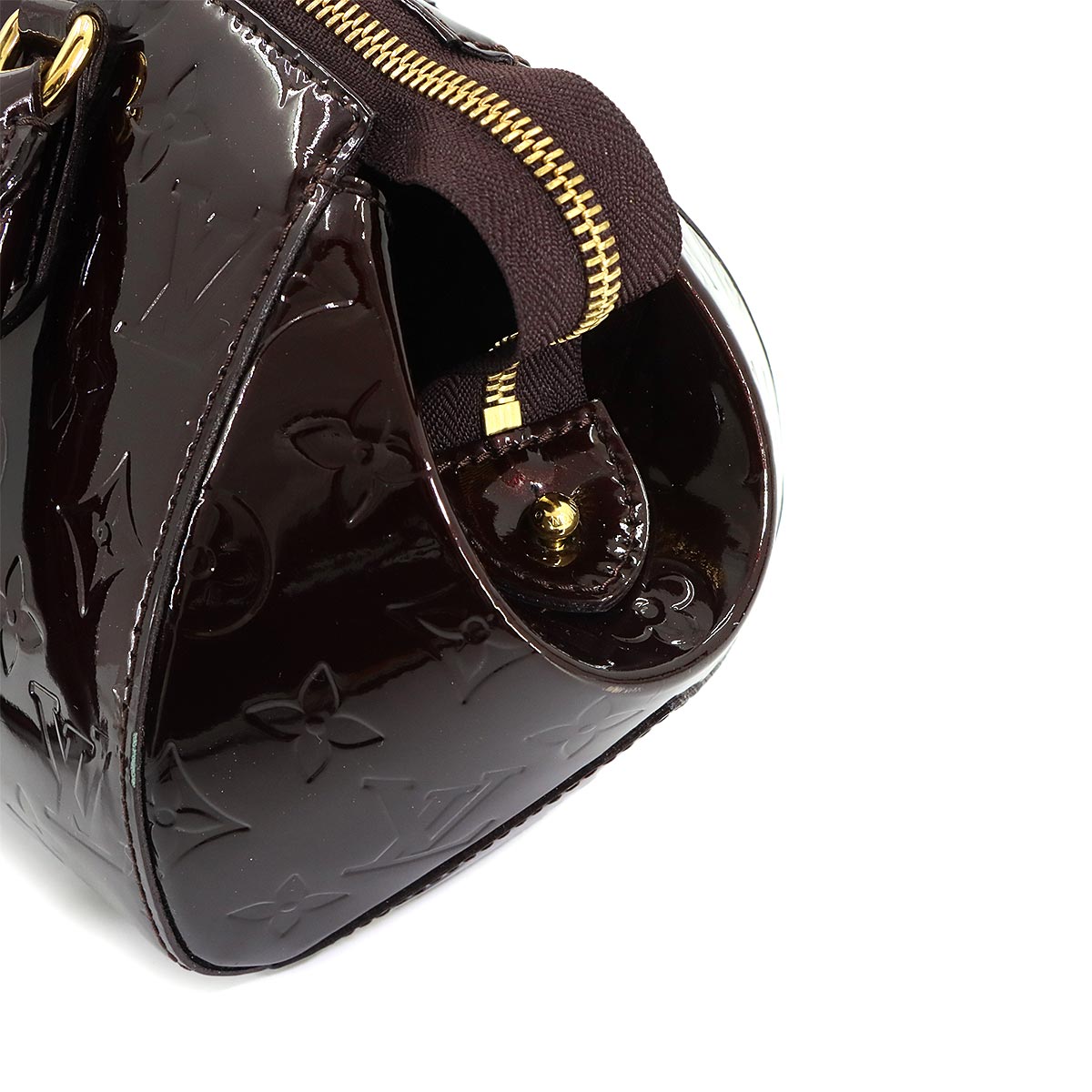 Monogram Vernis Sherwood PM Shoulder Bag Amarante M91493