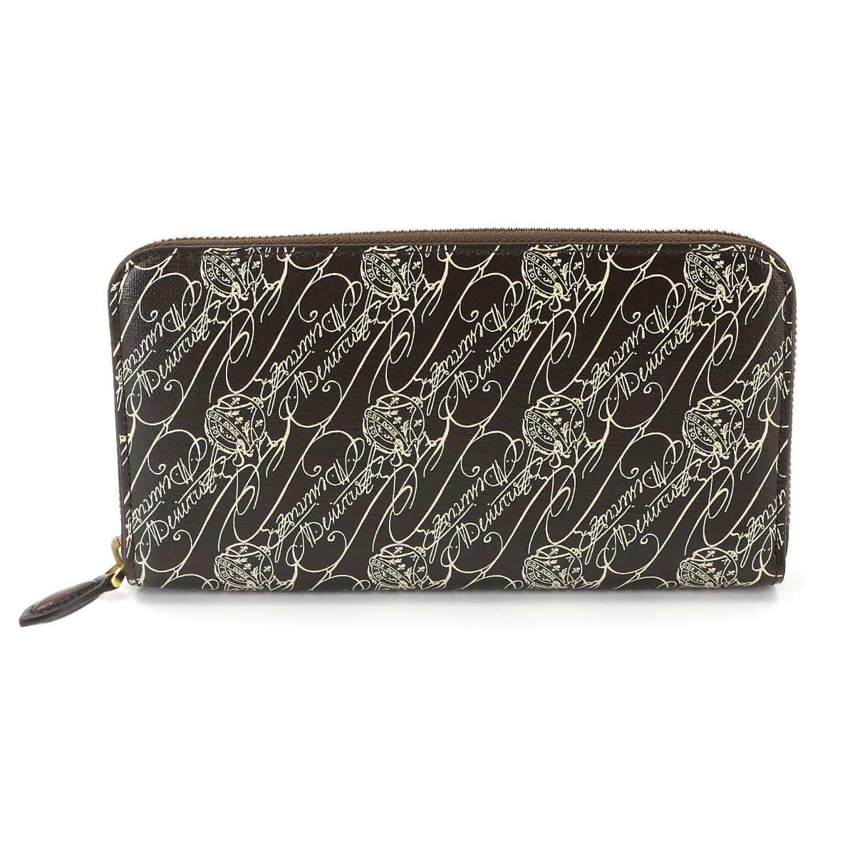 Itauba Long Wallet Toile Marbeuf Canvas Leather Dark brown