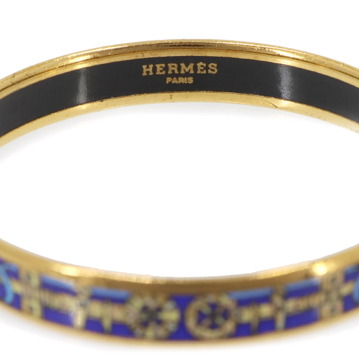 Email PM Bangle Bracelet Blue Gold Accessory