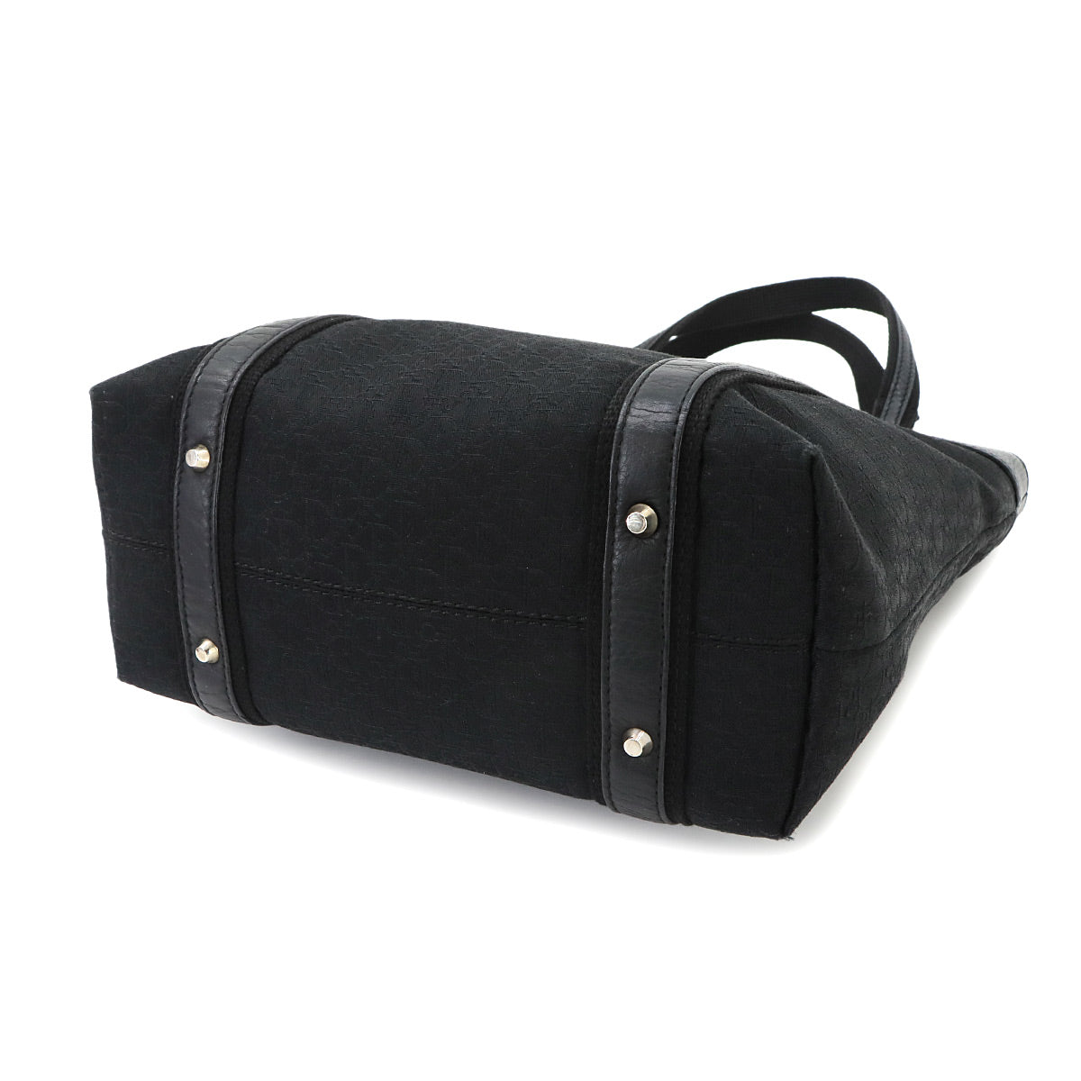 Trotter Street Chic Tote Bag Canvas Black Purse