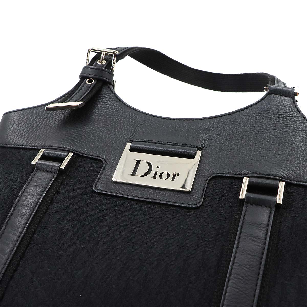 Trotter Street Chic Tote Bag Canvas Black Purse