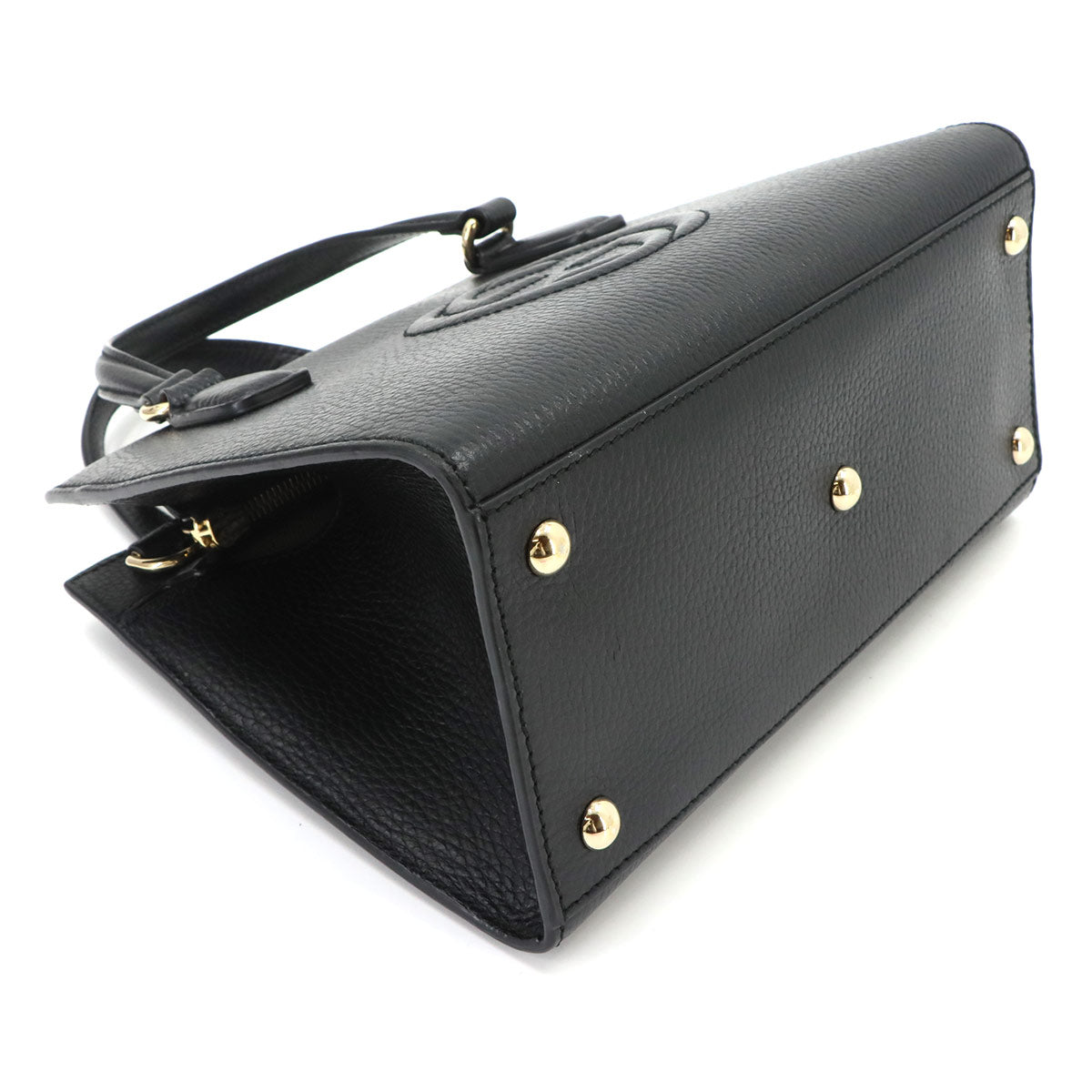 SOHO Interlocking G 2way Hand Shoulder Bag Leather 607722