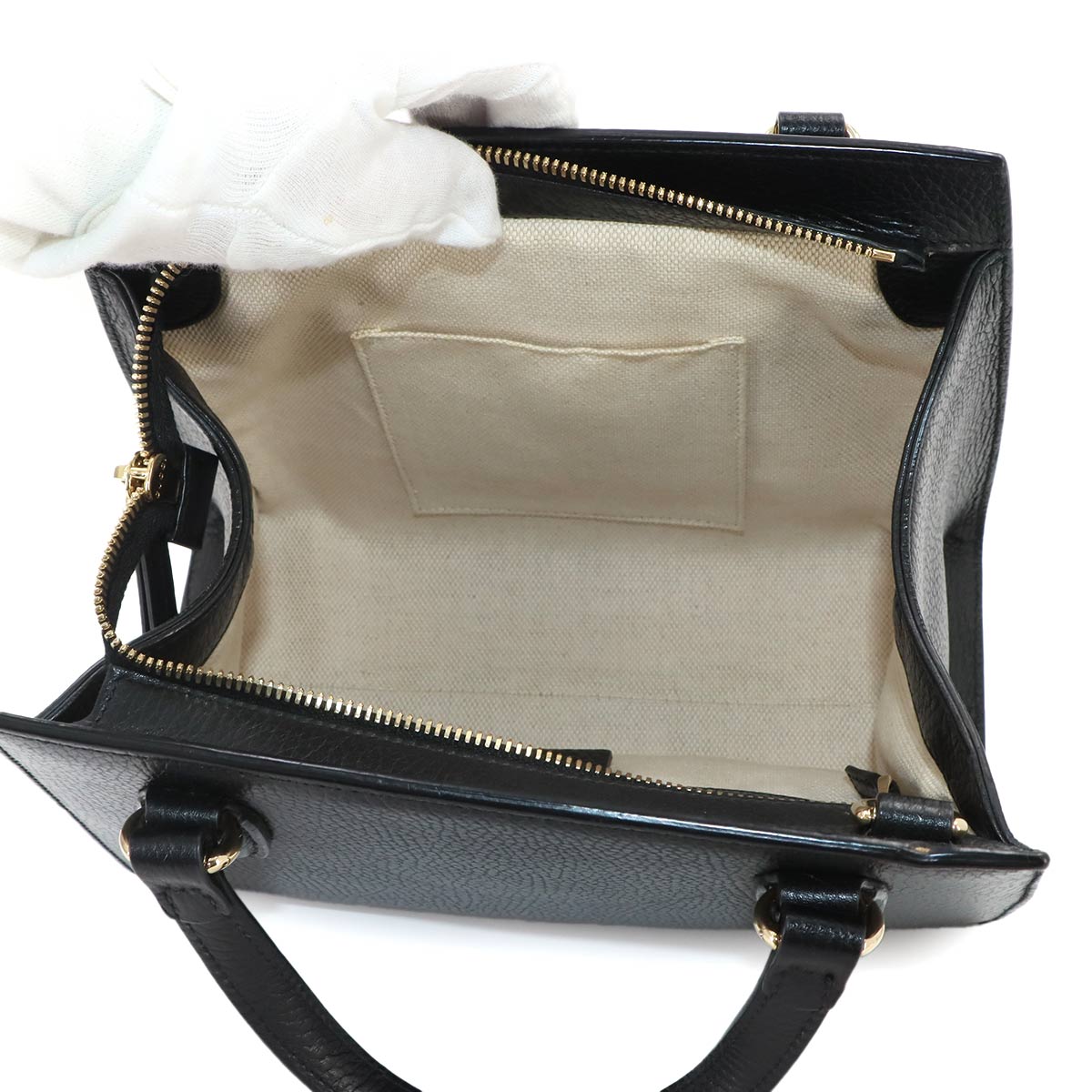 SOHO Interlocking G 2way Hand Shoulder Bag Leather 607722