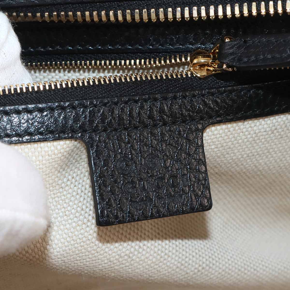 SOHO Interlocking G 2way Hand Shoulder Bag Leather 607722