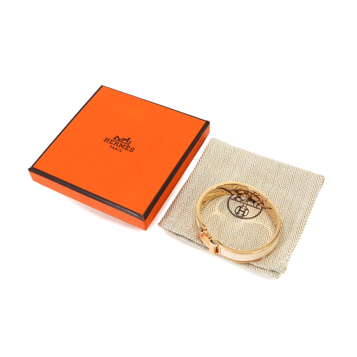 Clic H PM Bangle Beige Rose Gold Accessory
