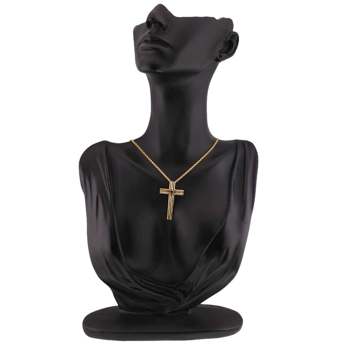 Cross Motif Necklace 18K Yellow Gold 750