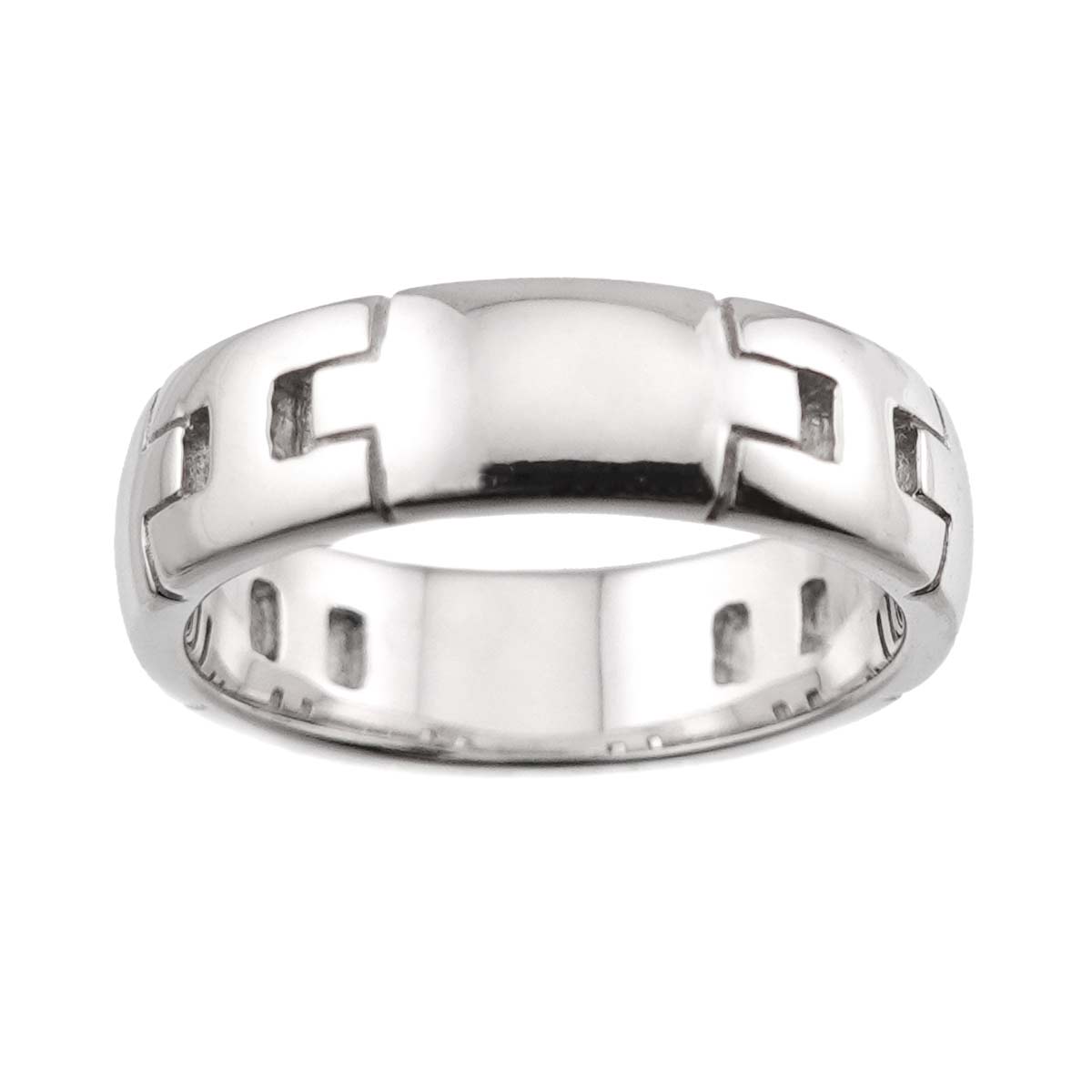 Hercules Ring 18K White Gold 750 Size49 4.5-4.75(US)