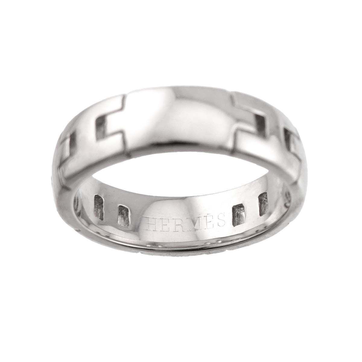 Hercules Ring 18K White Gold 750 Size49 4.5-4.75(US)