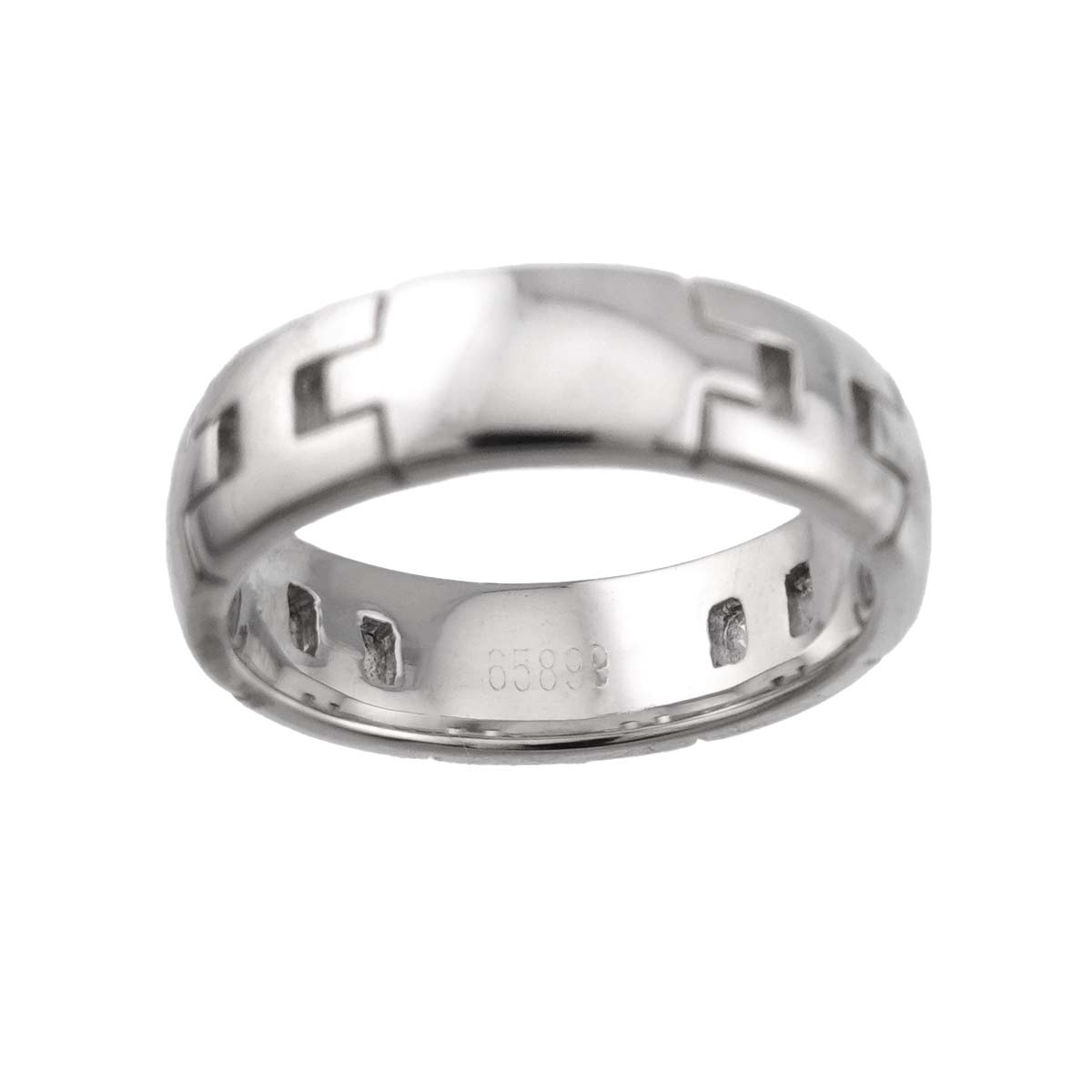 Hercules Ring 18K White Gold 750 Size49 4.5-4.75(US)