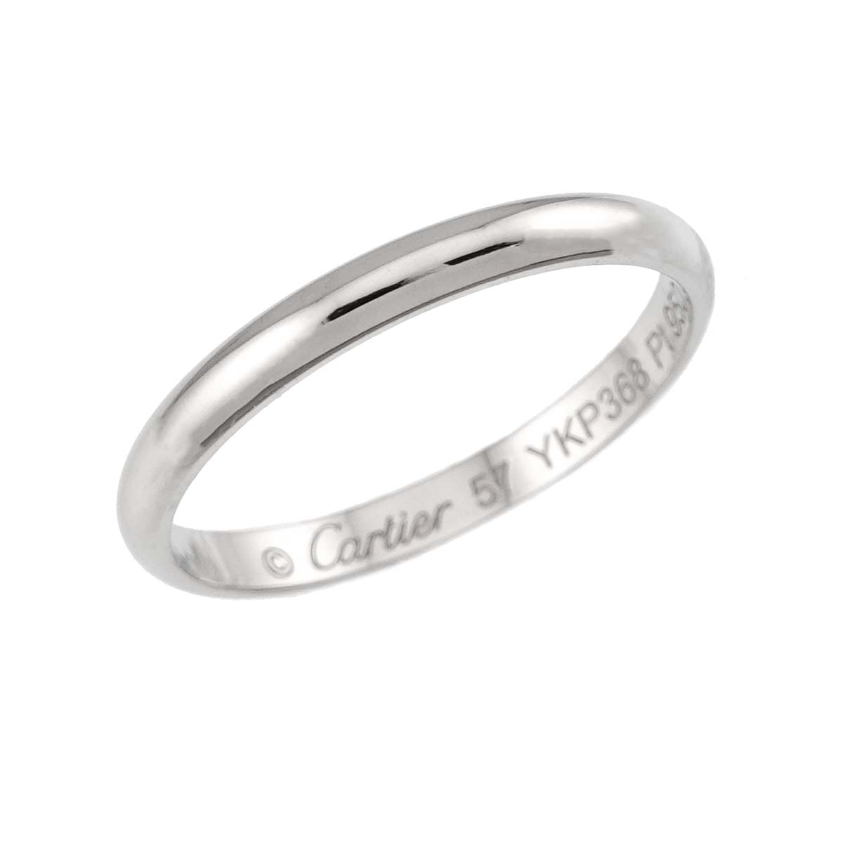 1895 Classic Band Ring Platinum Size57 7.75-8(US)