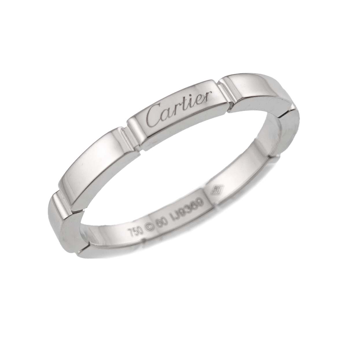 Maillon Panthere Ring 18K White Gold 750 Size60 9(US)