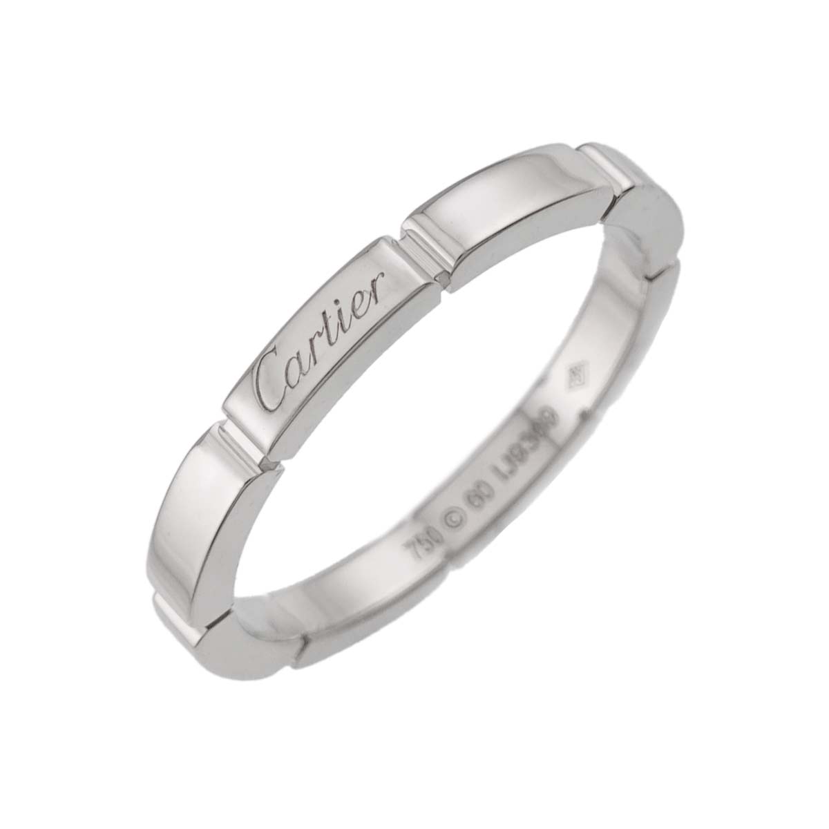 Maillon Panthere Ring 18K White Gold 750 Size60 9(US)