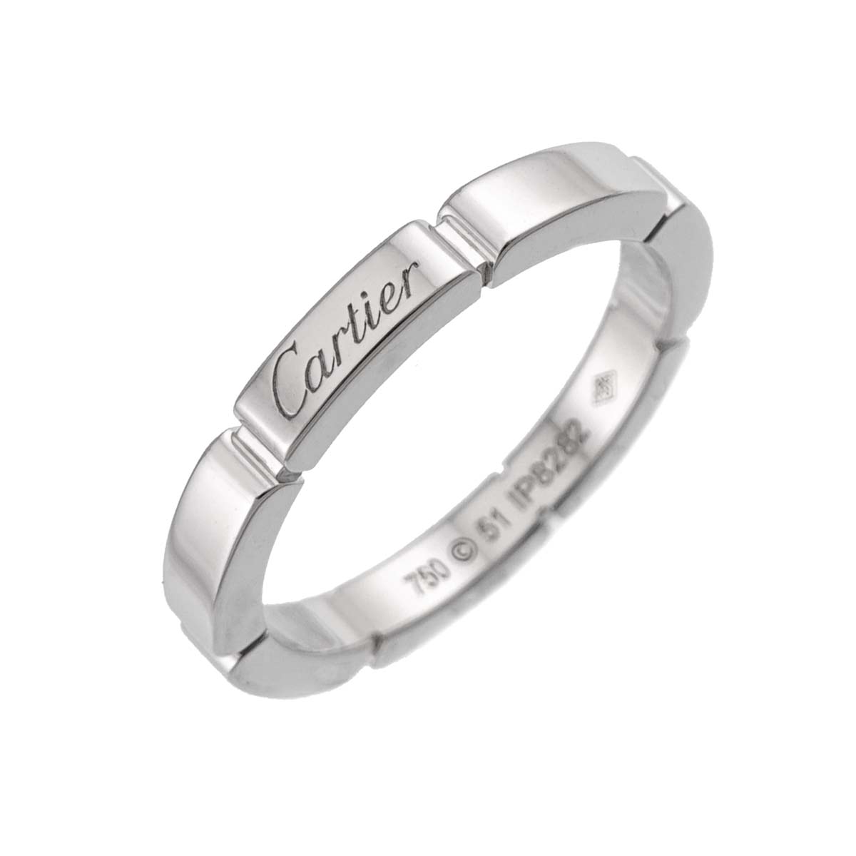 Maillon Panthere Ring 18K White Gold 750 Size51 5.5-5.75(US)