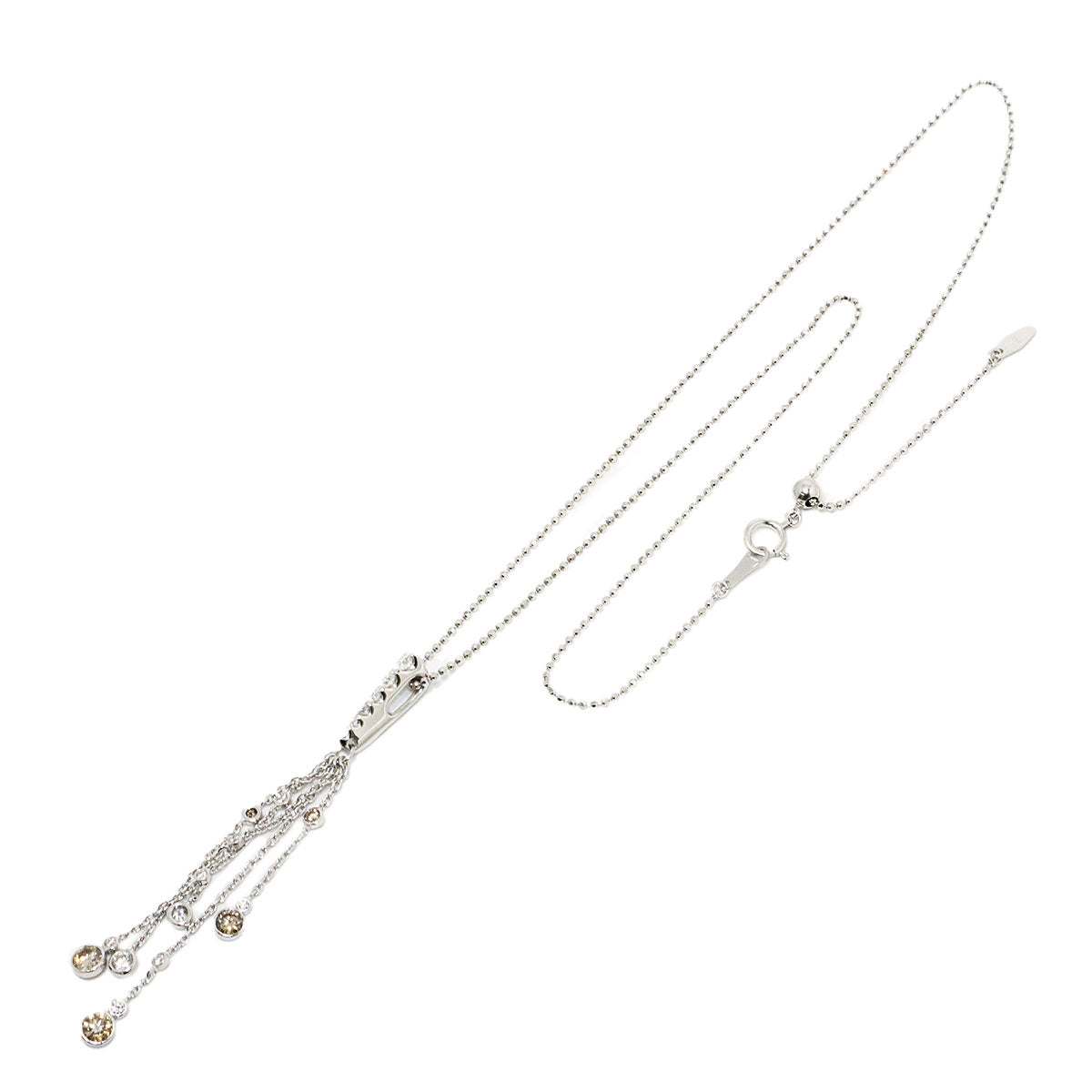 Diamond 0.60ct/0.60ct Necklace 18K White Gold 750
