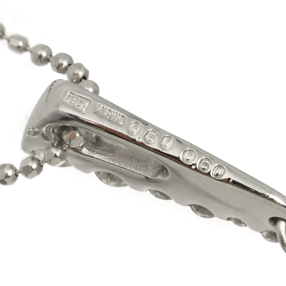 Diamond 0.60ct/0.60ct Necklace 18K White Gold 750