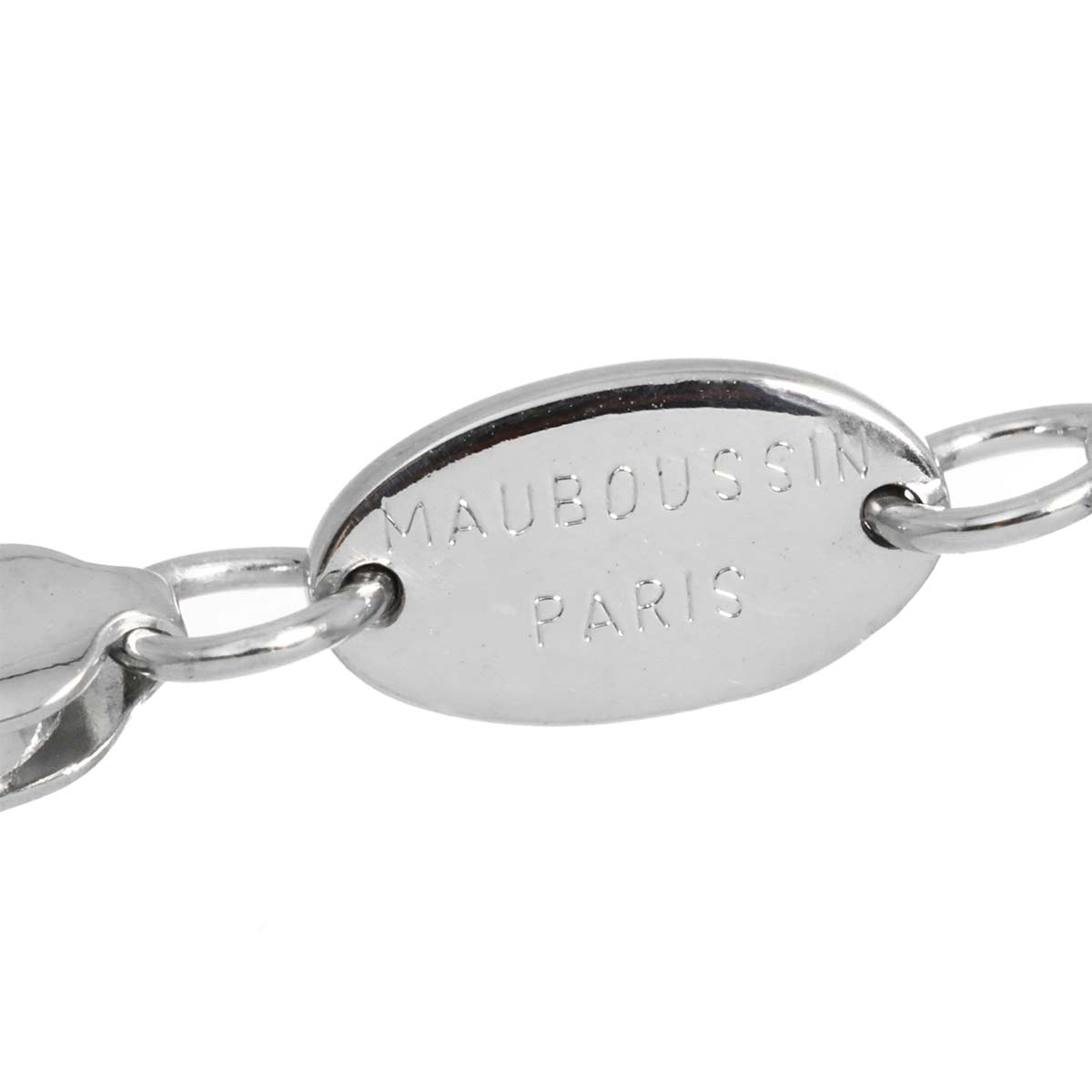 Quartz Necklace 18K White Gold 750
