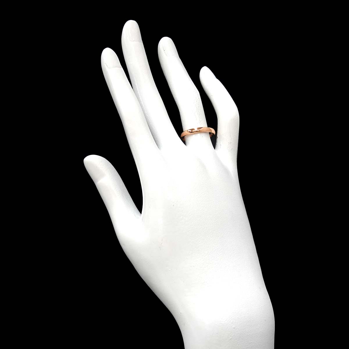Diamond Ring Pink Gold 750 size5.5-5.75(US)