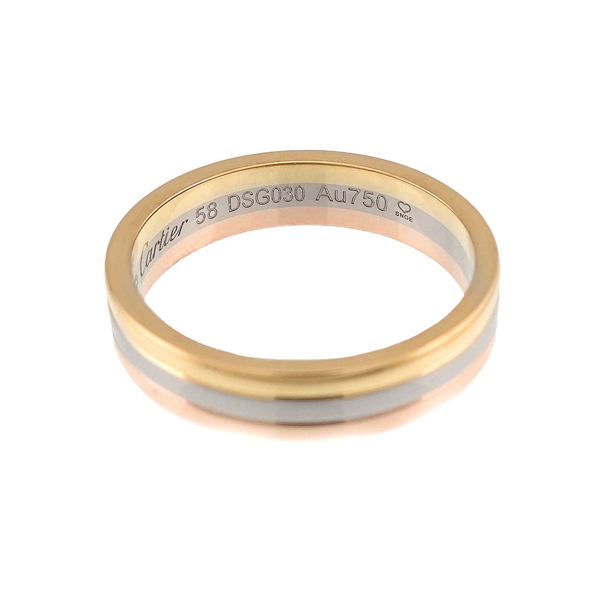 VENDOME Ring 18K YG WG PG 750 Size58 8-8.25(US)
