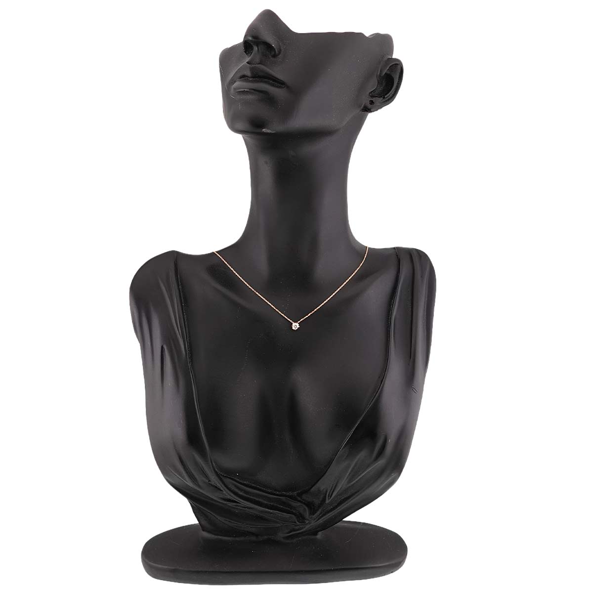 Diamond Necklace 18K Pink Gold 750