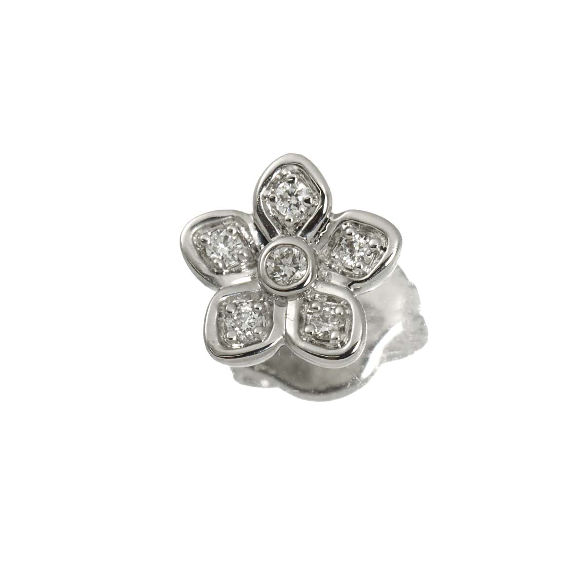 Wild flower Diamond Earring 18K WG 750 One Piece only