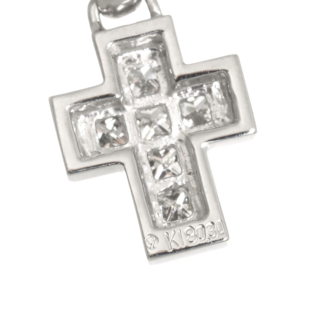 Diamond 0.30ct Necklace 18K WG 750