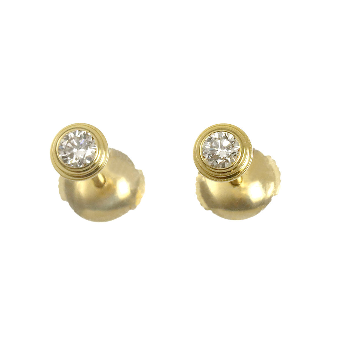 d Amour SM Diamond Earrings Pierced 18K YG 750