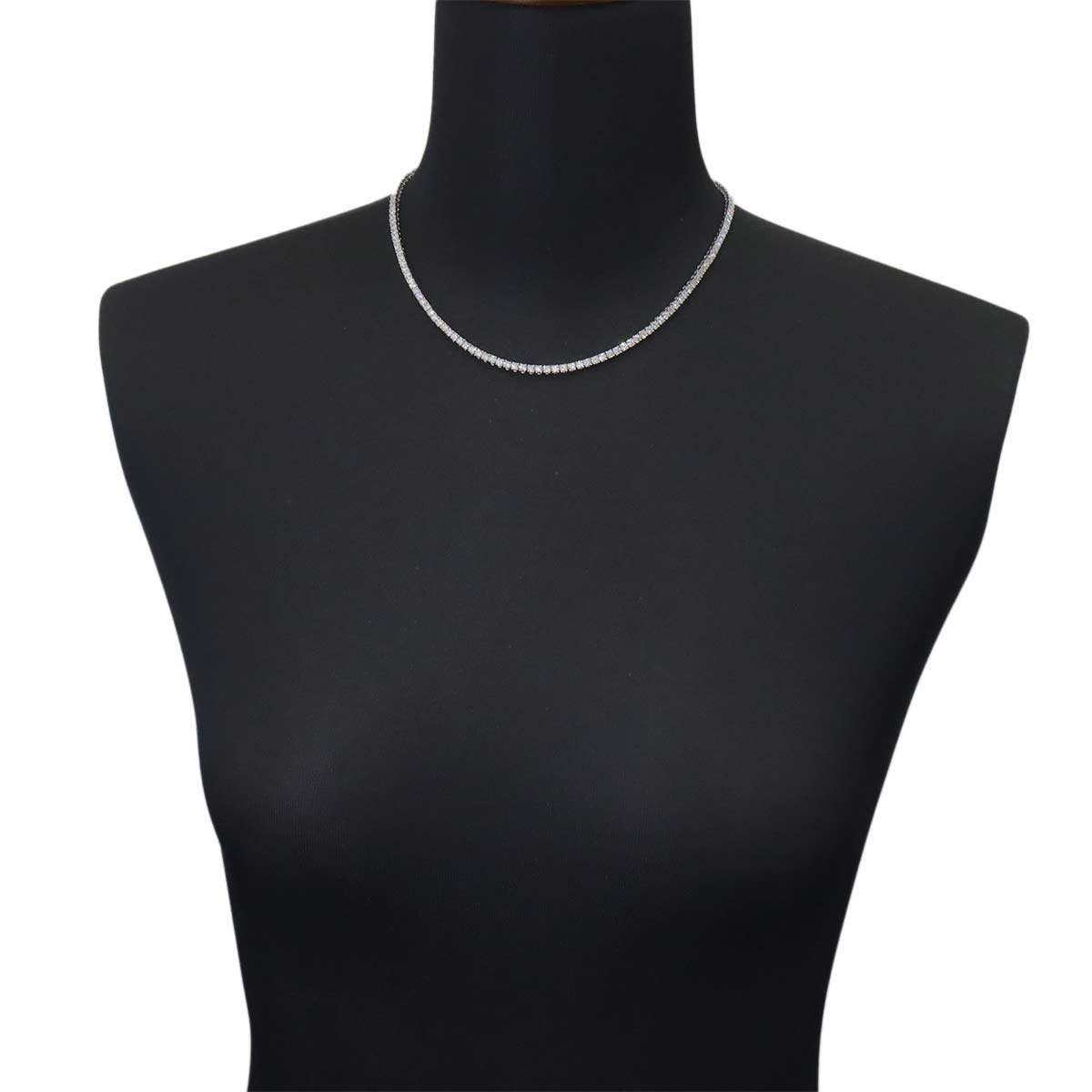 Diamond Necklace 18K WG 750