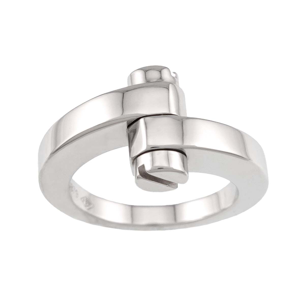 Menotte Ring 18K White Gold 750 size56 7.5(US)