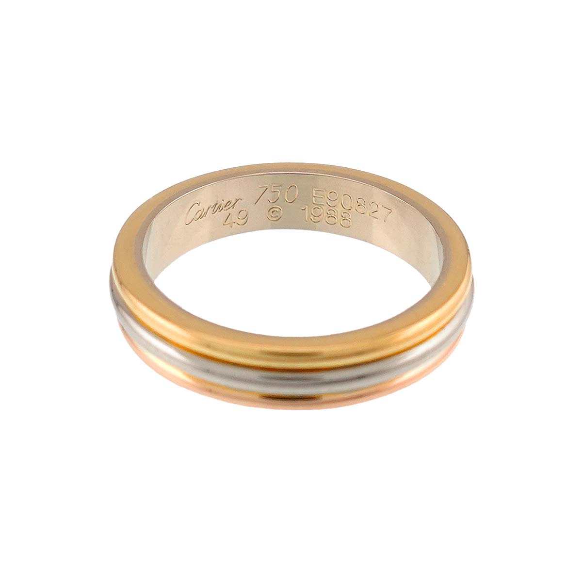 Vendome Ring 18K YG WG PG 750 size49 4.5-4.75(US)