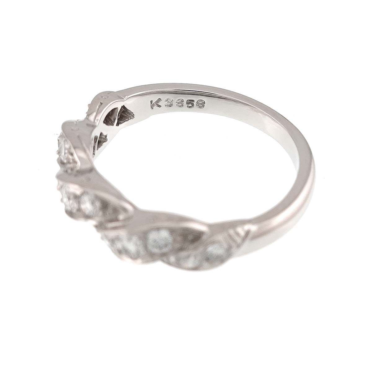 Diamond Ring Pt Platinum Size4.75-5(US)