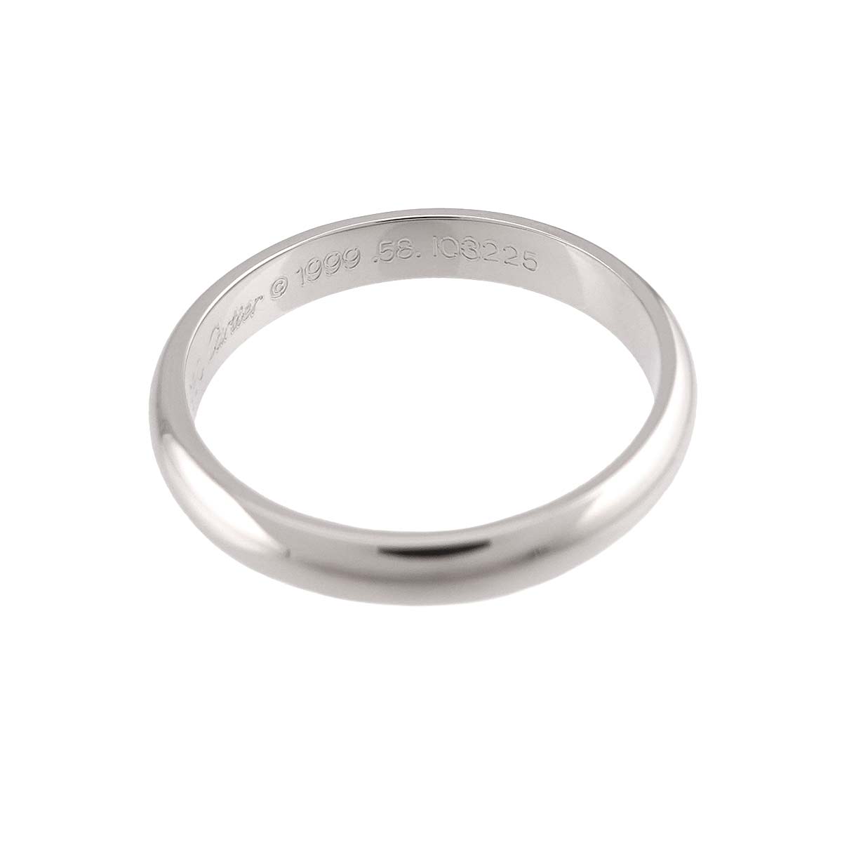 1895 Classic Band Ring Platinum Size58 8.25(US)