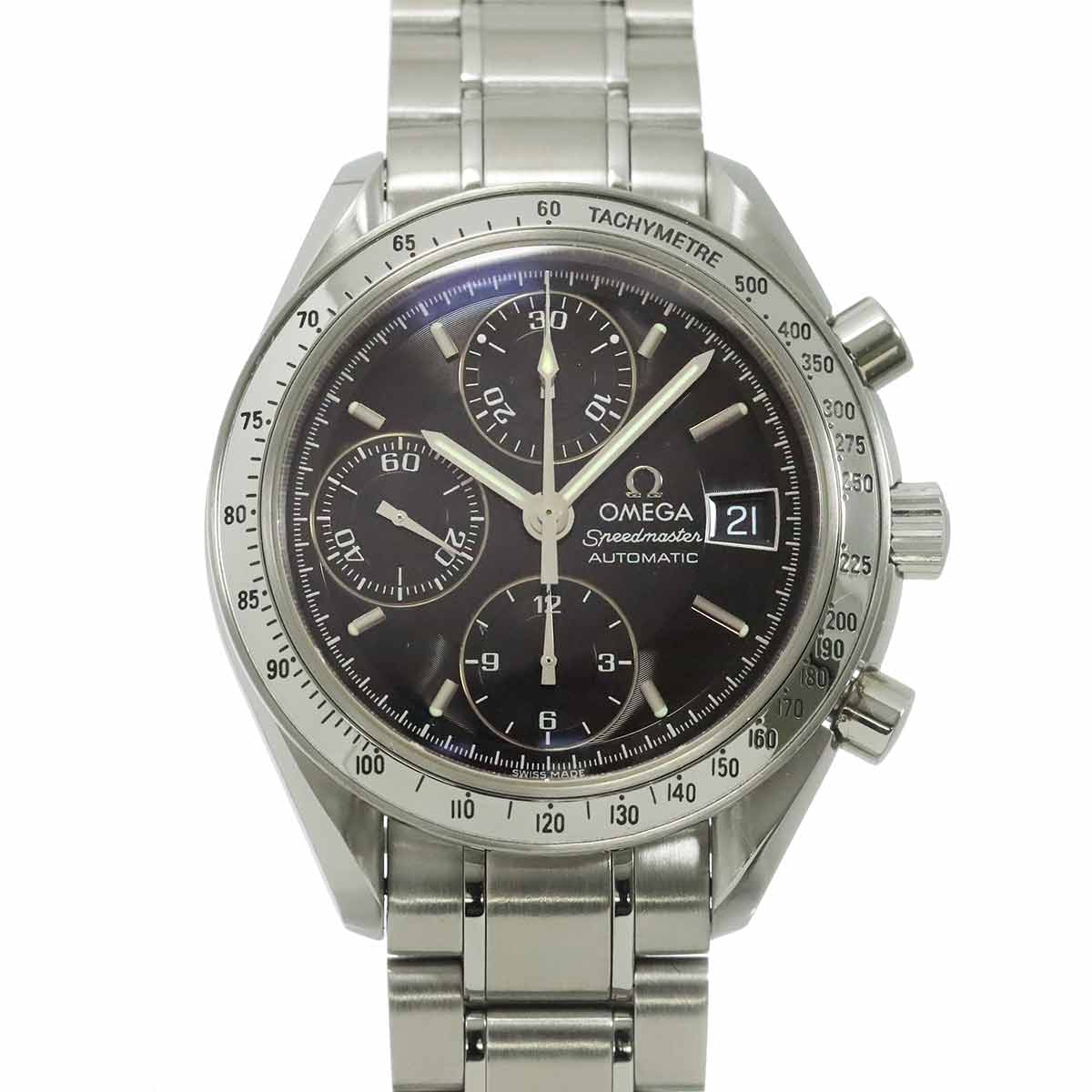 Speedmaster Date 3513 50 Chronograph Automatic Black Dial Mens
