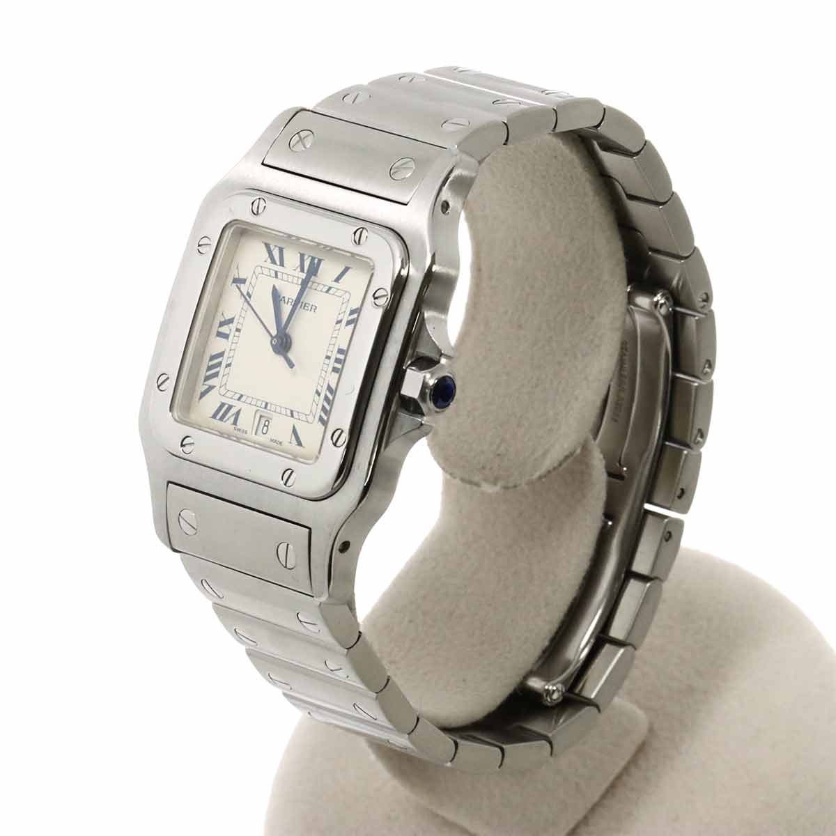 Santos Galbee LM W20018D6 Quartz Cream Dial Mens Watch