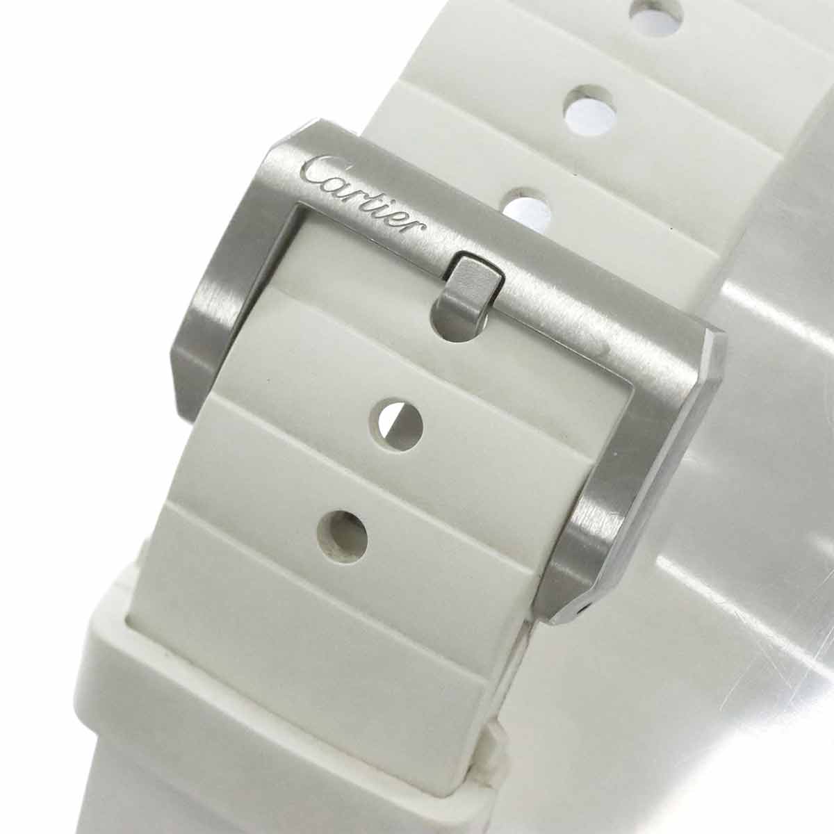 Santos 100 MM W20122U2 Automatic White Dial Boys Watch