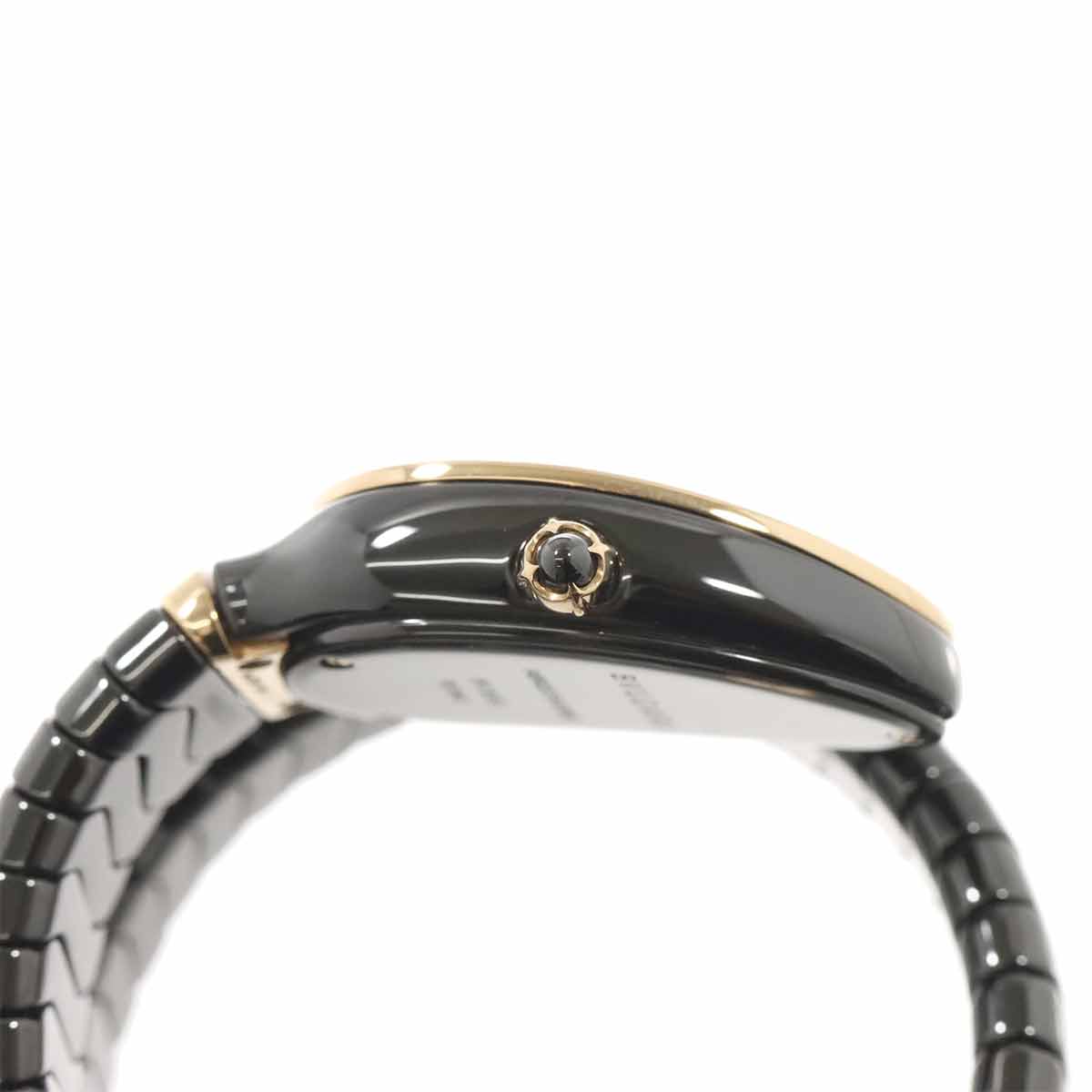 Serpenti SPC35BG Quartz K18PG Ceramic Ladies Watch