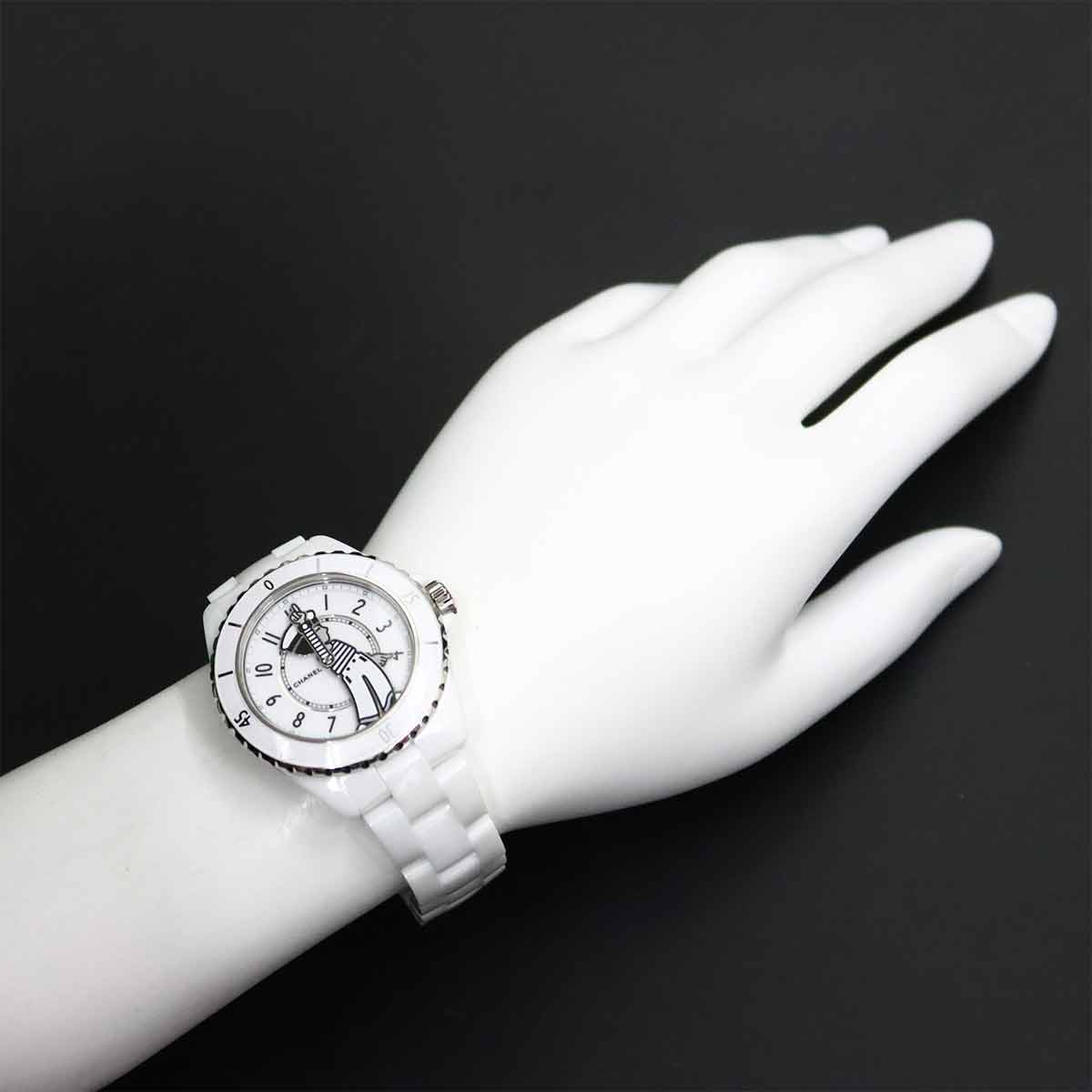 J12 Mademoiselle La pausa H7481 Automatic White Dial Mens