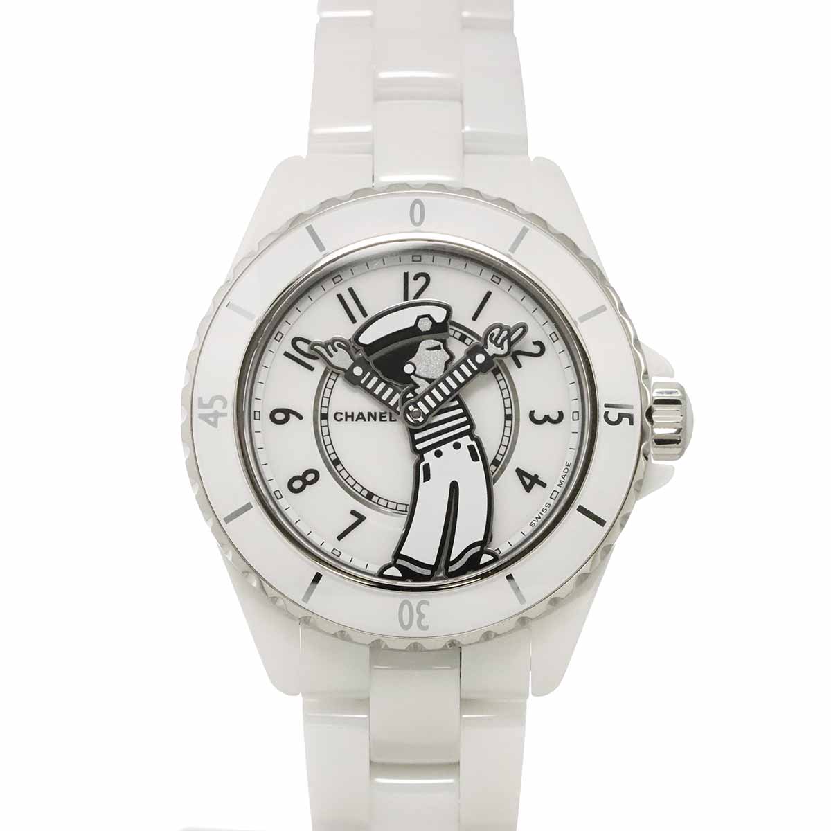 J12 Mademoiselle La pausa H7481 Automatic White Dial Mens
