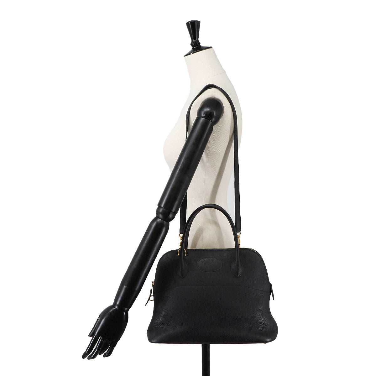 Bolide 31 Hand Shoulder Bag Taurillon Clemence Black