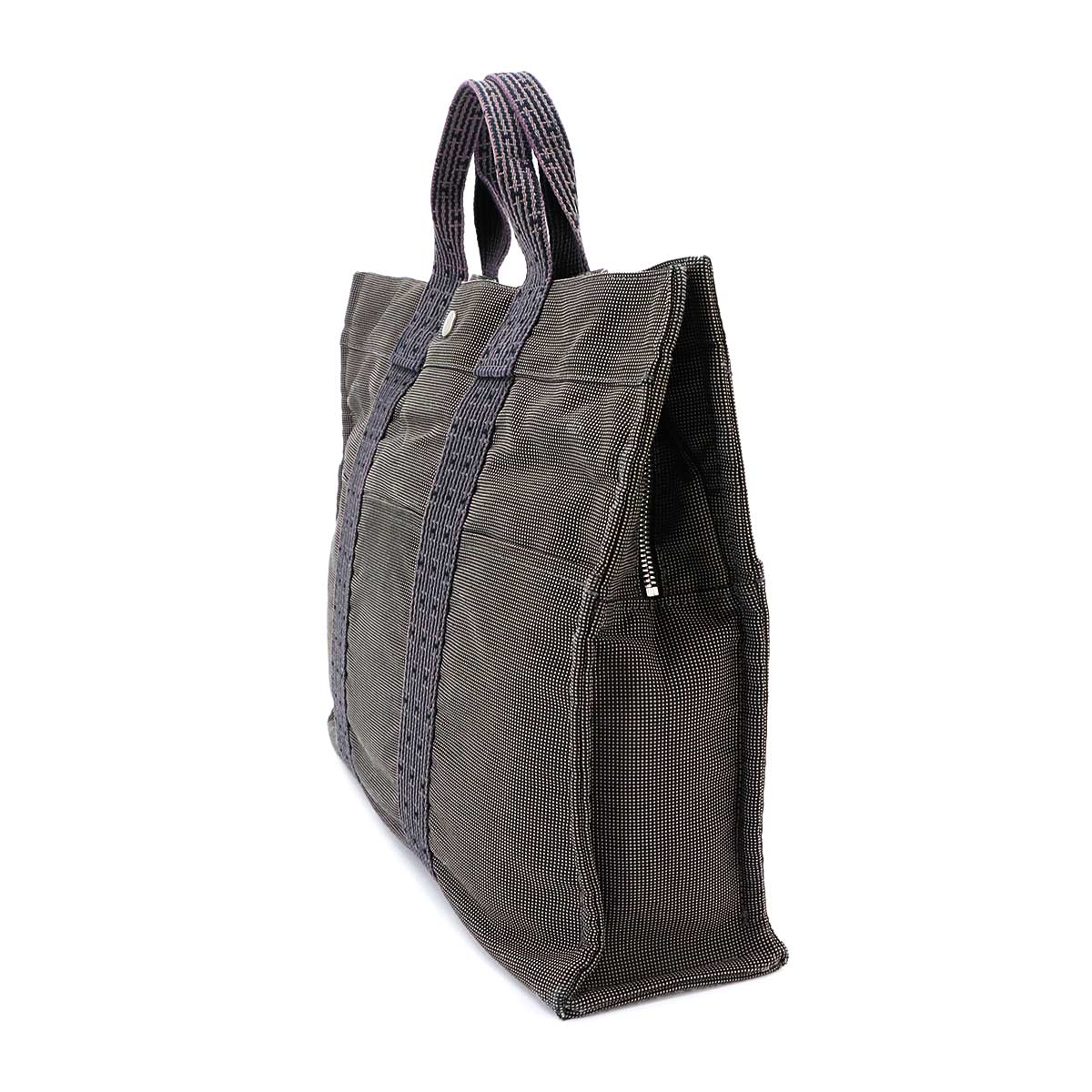 Herline Tote MM Bag Canvas Gray Unisex Purse