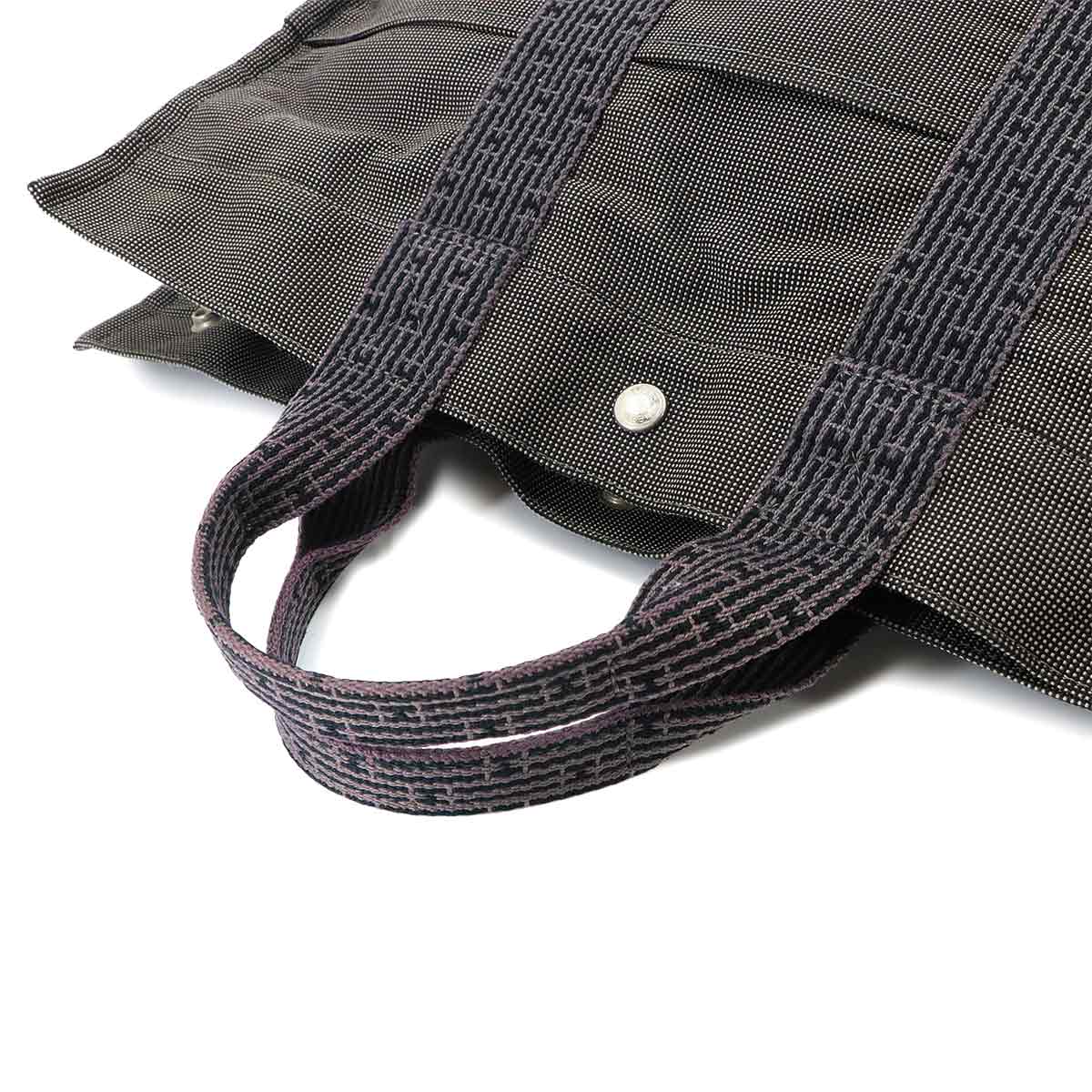 Herline Tote MM Bag Canvas Gray Unisex Purse