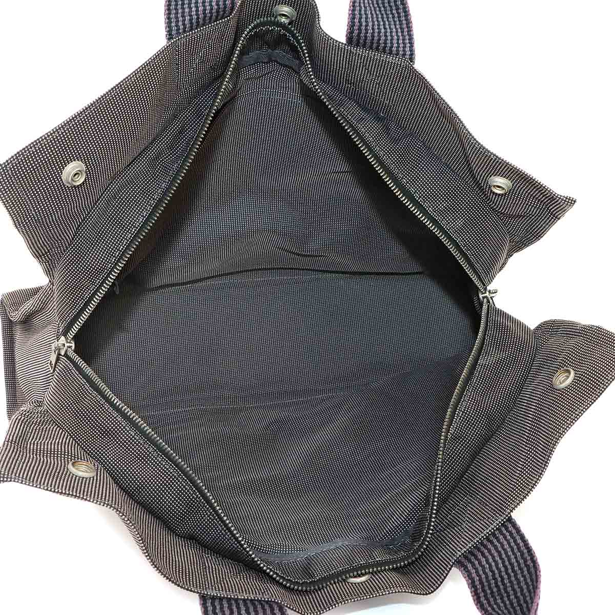 Herline Tote MM Bag Canvas Gray Unisex Purse