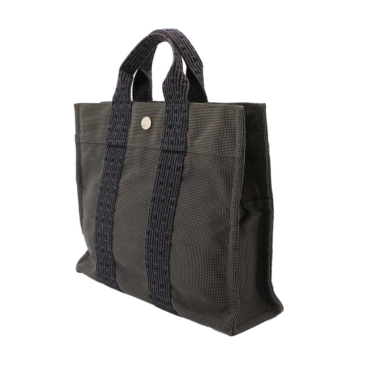 Herline Tote PM Bag Canvas Gray Unisex Purse